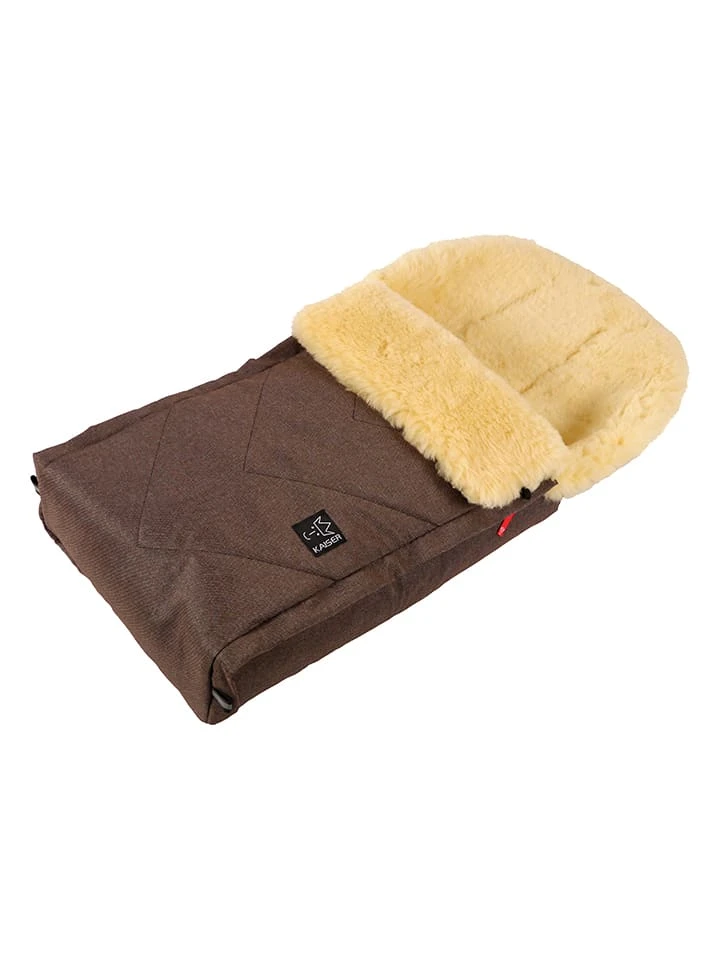 Kaiser Naturfellprodukte Lammfell-FuĂsack "Duub" In Braun - (L)88 X (B)47 Cm â Bild 3