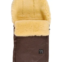 Kaiser Naturfellprodukte Lammfell-FuĂsack "Duub" In Braun - (L)88 X (B)47 Cm