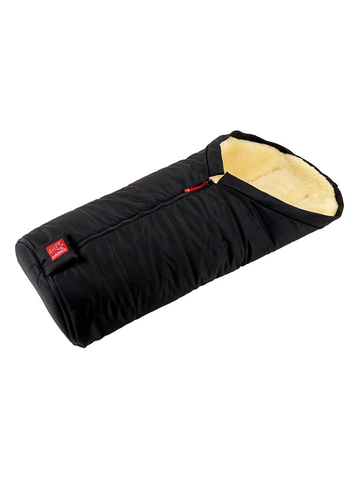 Kaiser Naturfellprodukte Lammfell-FuĂsack "Iglu" In Schwarz - (L)93 X (B)45 Cm â Bild 3