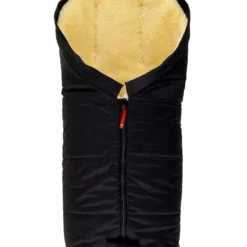 Kaiser Naturfellprodukte Lammfell-FuĂsack "Iglu" In Schwarz - (L)93 X (B)45 Cm