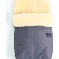 Kaiser Naturfellprodukte Lammfell-Fußsack "Natty" In Anthrazit - (L)85 X (B)45 Cm