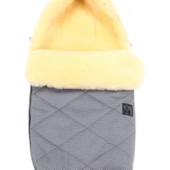 Kaiser Naturfellprodukte Lammfell-Fußsack "Natty" In Anthrazit - (L)85 X (B)45 Cm