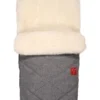 Kaiser Naturfellprodukte Lammfell-Fußsack "Natty" In Grau - (L)85 X (B)45 Cm