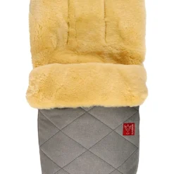Kaiser Naturfellprodukte Lammfell-Fußsack "Natty" In Hellgrau - (L)85 X (B)45 Cm