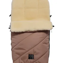 Kaiser Naturfellprodukte Lammfell-Fußsack "Polar" In Hellbraun - (L)85 X (B)43 Cm
