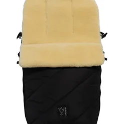 Kaiser Naturfellprodukte Lammfell-Fußsack "Polar" In Schwarz - (L)85 X (B)43 Cm