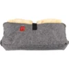 Kaiser Naturfellprodukte Lammfell-Handwärmer "Biggy" In Grau - (L)22 X (B)45 Cm