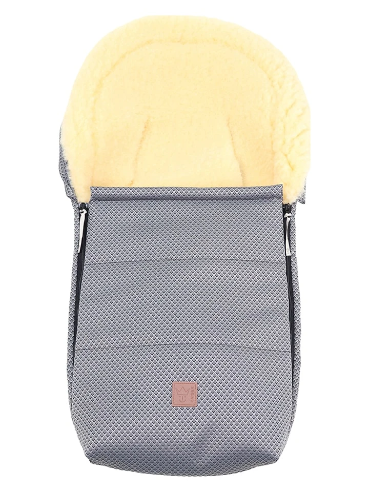 Kaiser Naturfellprodukte Lammfell-Kuschelsack "Emmi" In Grau - (L)80 X (B)37 Cm