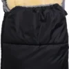 Kaiser Naturfellprodukte LUKKY LOOK Thermo Fußsack Mit Lammfelleinlage, Black