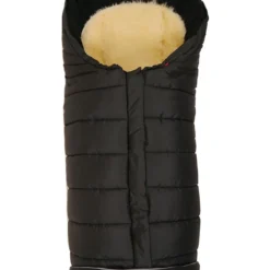 Kaiser Naturfellprodukte Thermo-Fußsack "Arctik Plus" In Schwarz - (L)105 X (B)48 Cm