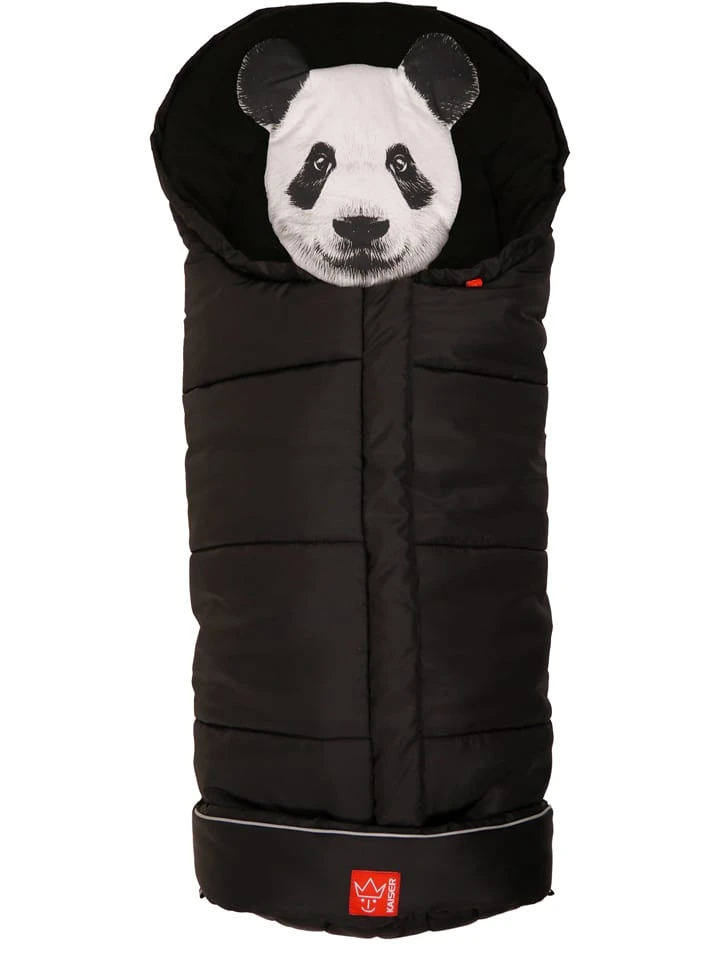 Kaiser Naturfellprodukte Thermo-FuĂsack "Panda" In Schwarz - (L)100 X (B)43 Cm