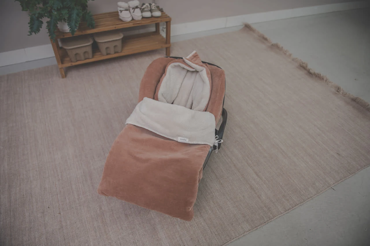 Koeka Fußsack 0+ 3/5 Punkte Plüsch Oddi In Leicht Braun – Bild 4