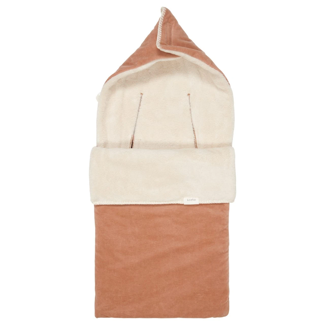 Koeka Fußsack 0+ 3/5 Punkte Plüsch Oddi In Leicht Braun