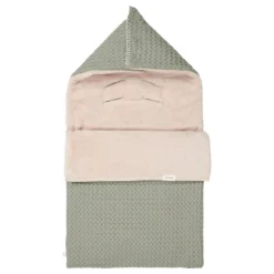 Koeka Fußsack 0+ 3 Punkte Plüsch Oslo In Grün/Sand