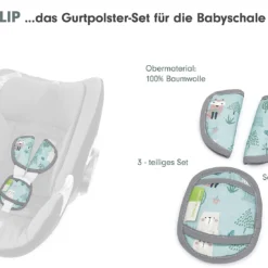 Liebes Von Priebes PHILIP Gurtpolster-Set Für Babyschalen - Foret, 3-tlg. -Jollein shop liebes von priebes philip gurtpolster set fur babyschalen foret 3 tlg 2
