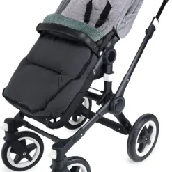 Liebes Von Priebes ZOI - Ergonomisch Geformter Winterfußsack Mit Plüsch, Ripp Arctic/anthra