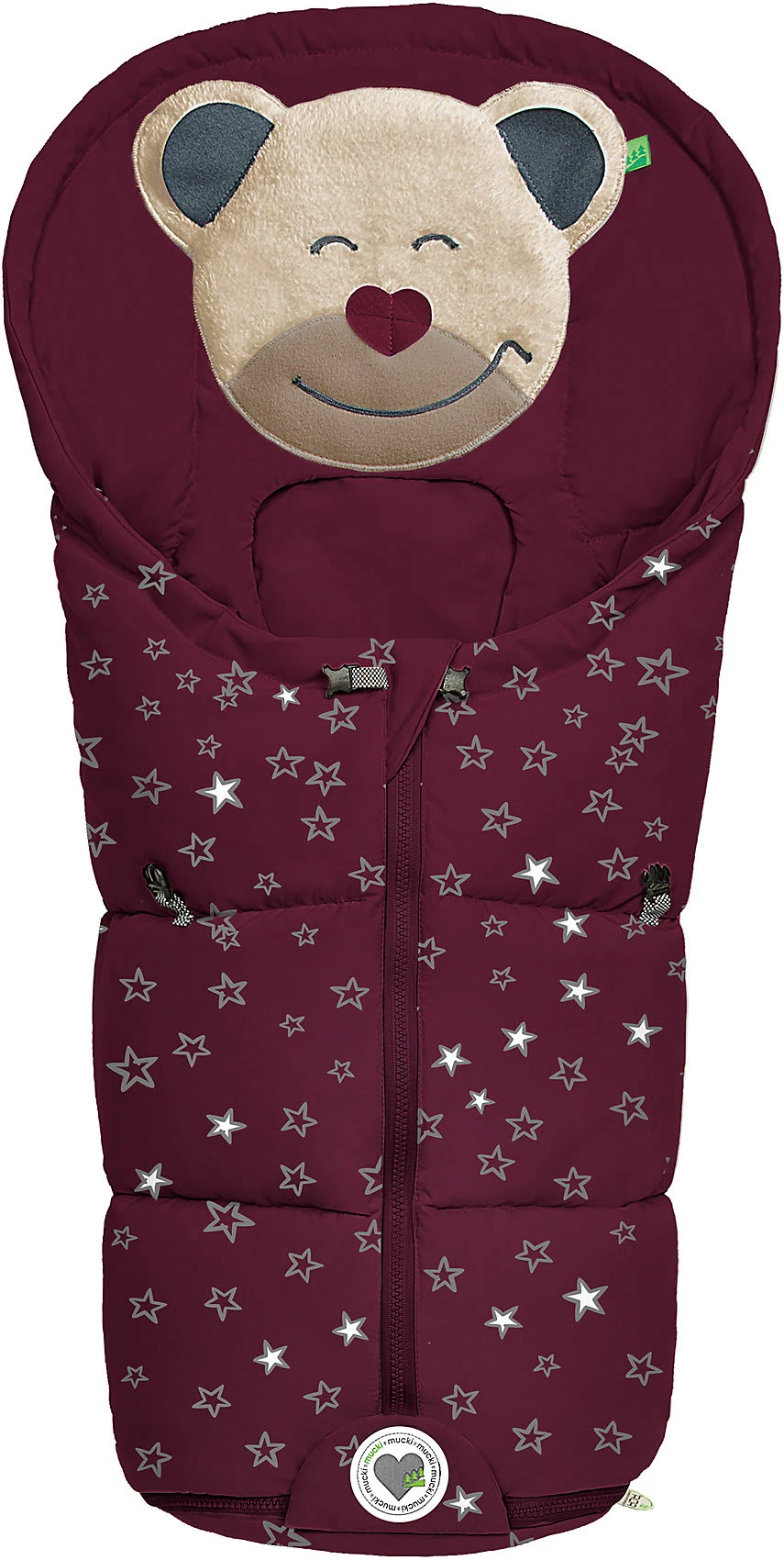 Odenwälder Fußsäckchen Mucki "fashion" Sparkling Stars, Black Berry 1 Odenwälder Fußsäckchen Mucki "fashion" Sparkling Stars, Black Berry