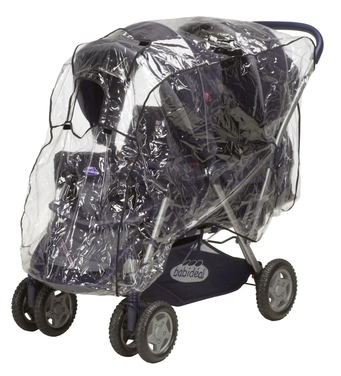 Playshoes Universal-Regen-Verdeck Für Geschwisterwagen In Transparent 1 Playshoes Universal-Regen-Verdeck Für Geschwisterwagen In Transparent