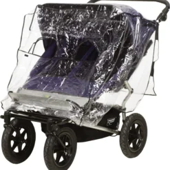 Playshoes Universal-Regen-Verdeck Für Zwillingswagen In Transparent