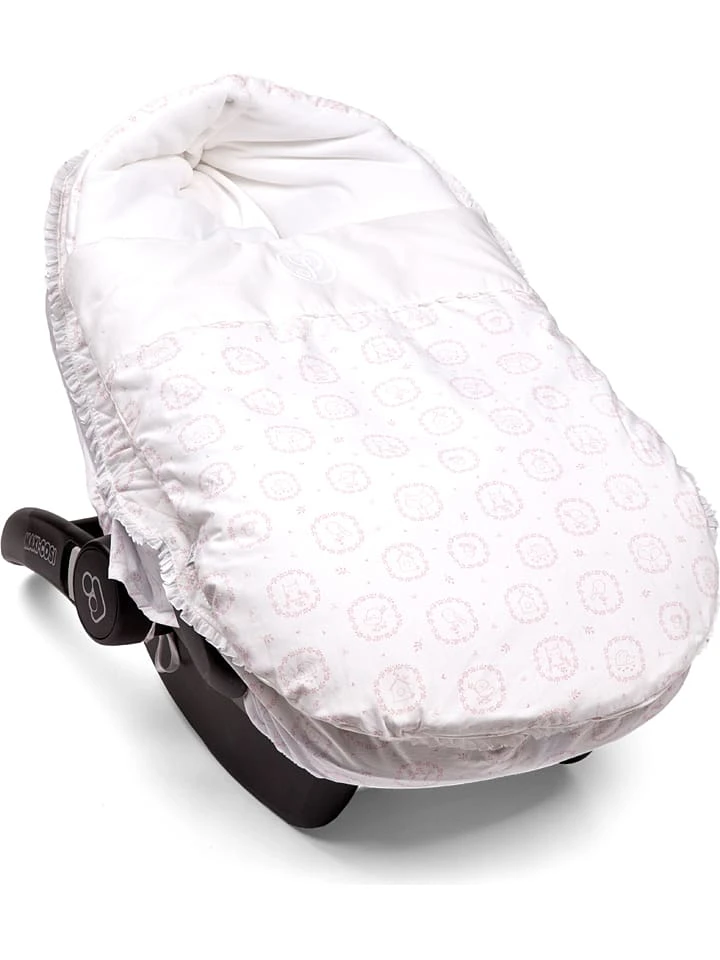 Poetree Kids Fußsack "Little Forest" In Weiß/ Hellrosa - (L)77 X (B)40 Cm 3 Poetree Kids Fußsack "Little Forest" In Weiß/ Hellrosa - (L)77 X (B)40 Cm – Bild 3