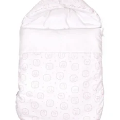 Poetree Kids Fußsack "Little Forest" In Weiß/ Hellrosa - (L)77 X (B)40 Cm