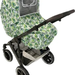 Sunnybaby Kinderwagen-Regenschutz Mit Sichtfenster Und Klappe - URBAN JUNGLE, Grüne...